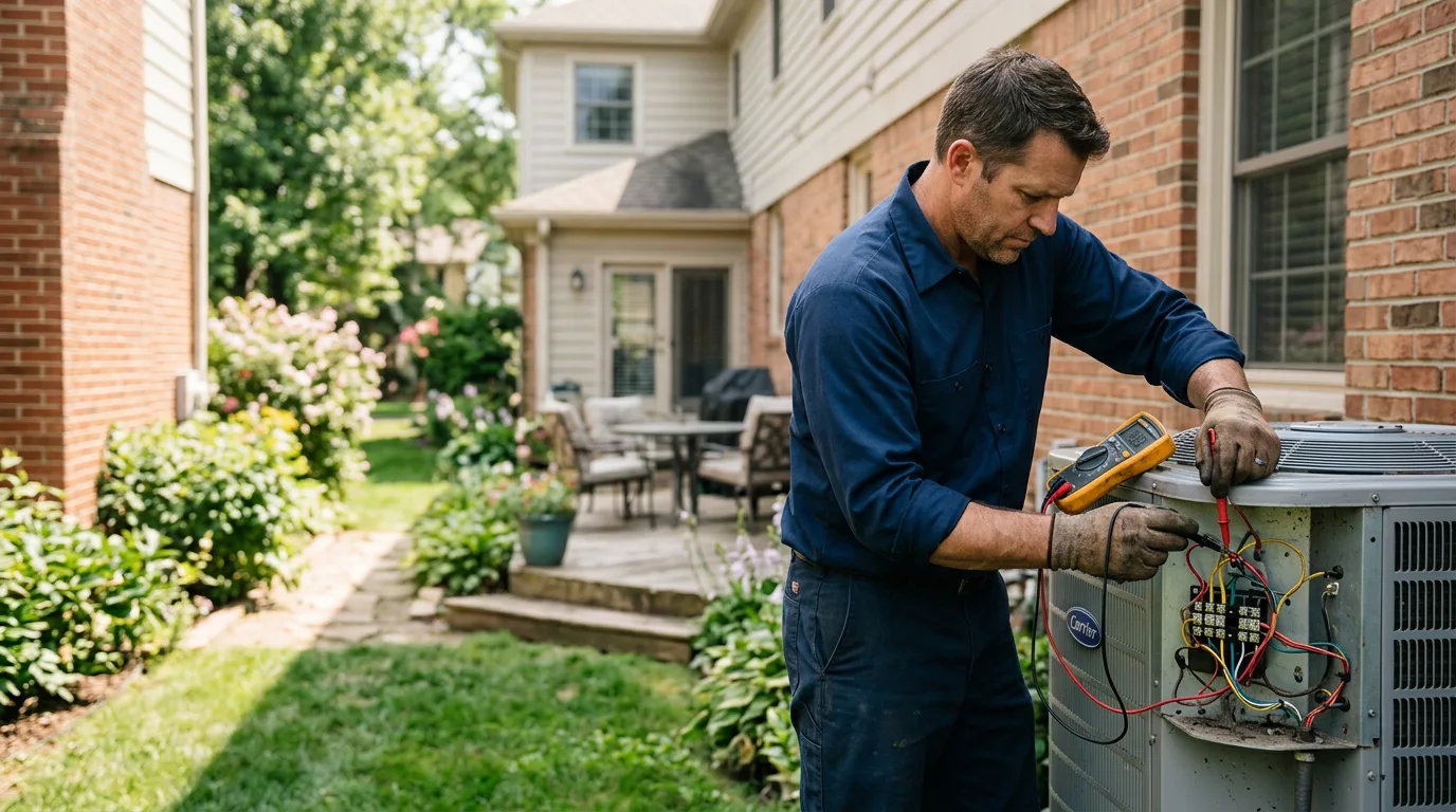 HVAC technician working near Golconda, IL